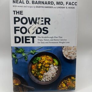 The Power Foods Diet Cookbook by Neal D. Barnard, MD - Blue Cover